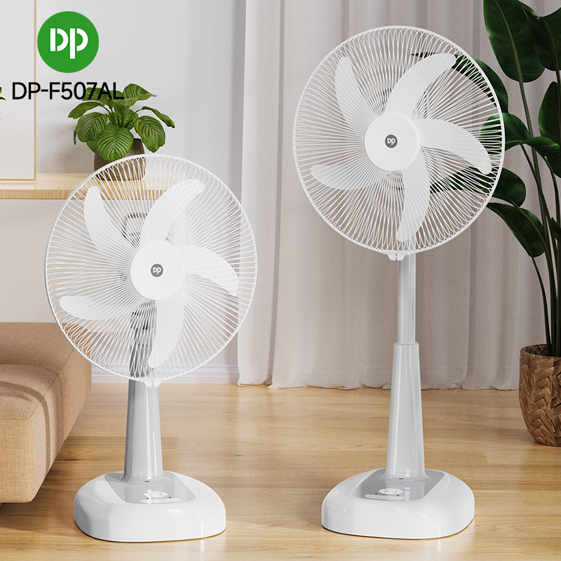 16'' Rechargeable Pedestal Fan with Night Light
