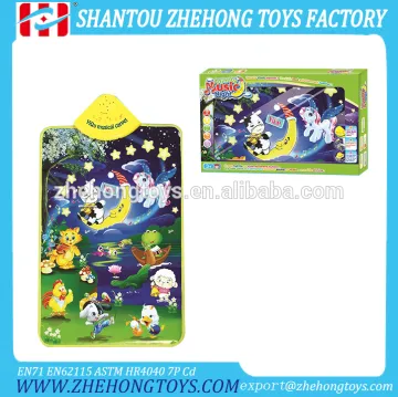 Animals Music Night Children Mat Baby Crawling Mat Kids Play Mat