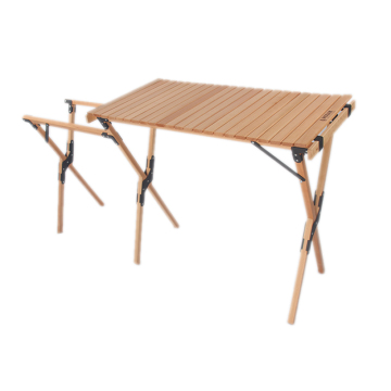 Lightweight Portable Bamboo Folding Table for Camping and Picnic