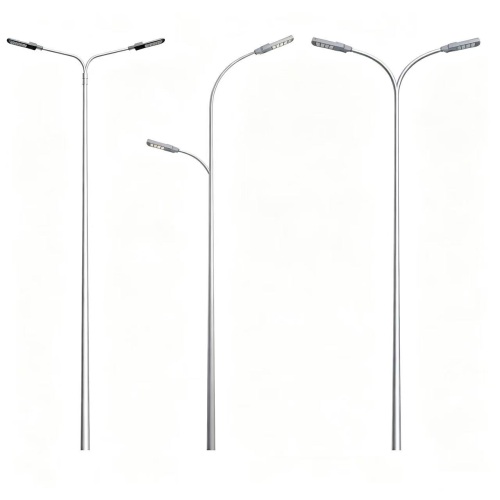 double arm light pole