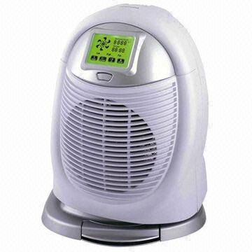 Fan Heater, Tip Over, LCD Display, 2,000-2,400W Power