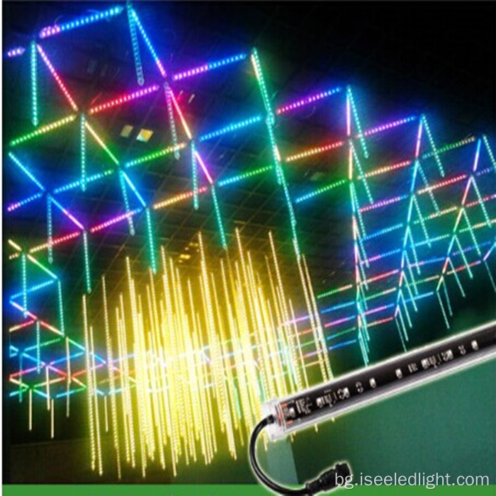 Наем 3D ефект DMX LED метеорна тръба