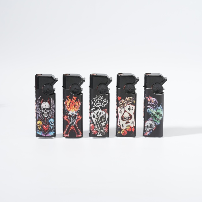 Isqueiro Black Skull Poker