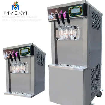 Commercial 3 Nozzle Frozen Yogurt and Ice Cream Machine