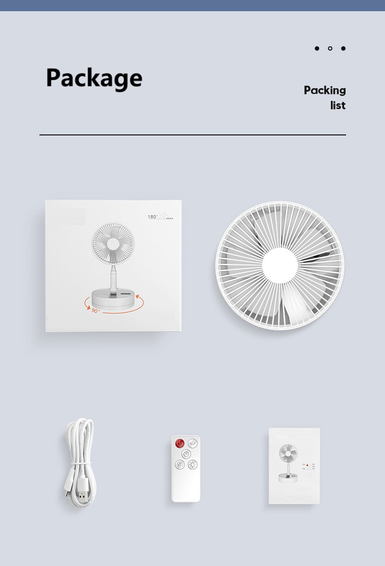 Foldable solar Fan