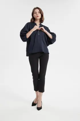 lady solid blouse shirt printed shirt office shirt