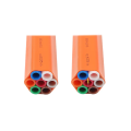 16/12mm air blown HDPE 7 way fibre microduct