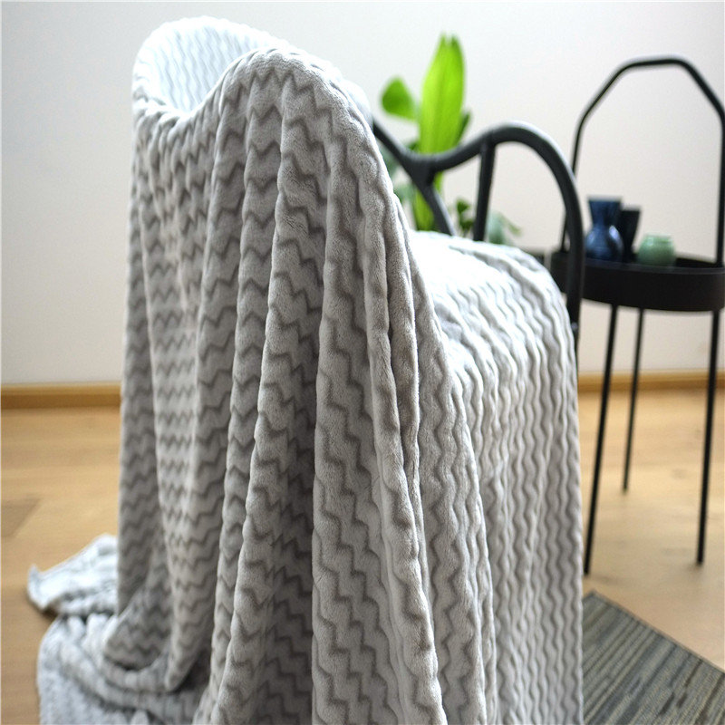 Home Textiles Couverture en flanelle pour bébé Lazy Wave Throw