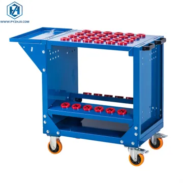 Mechanical Workshop Tools Cart: Trolley with Wheels for Toolbox Organization