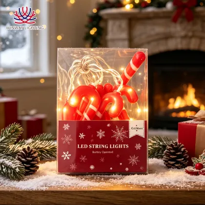 Candy Cane String Lights, 10 LEDs