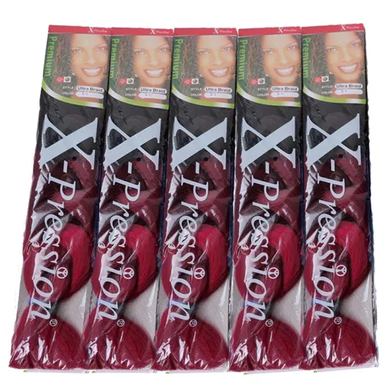 Wholesale Jumbo Ombre Braiding Hair Extensions For Box Braids African Yaki Hair Attachment 64inches 165g Synthetic Fiber Braid