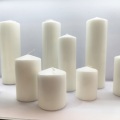 White unscented paraffin stick votive candle in bulk