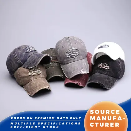 New York Goodness Washed Vintage Baseball Caps