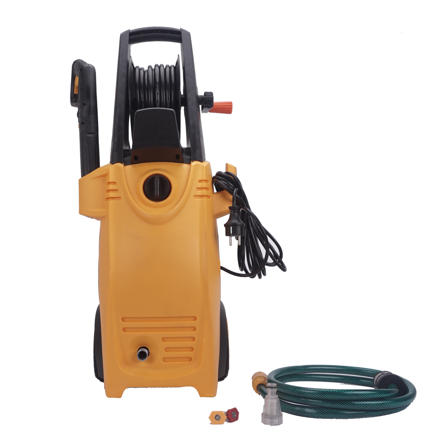 2,8 GoPM Electric 2000W Haut-pression Cleaner Renqueur pour voitures Fences Patios Graden Nettoyage Jaune