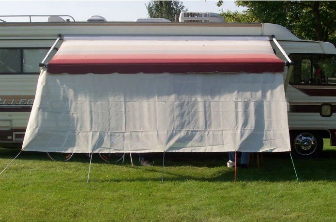 Rv Awning Privacy Screen Shade Panel Kit Sunblock Shade Drop 10 X 18ft 1 Jpg