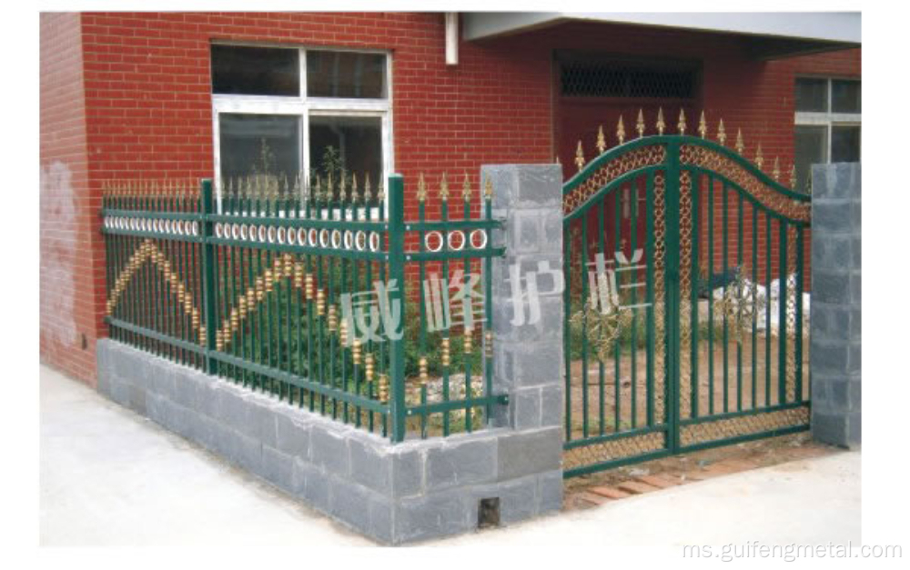 Villa Courtyard Aluminium Art Fence Yard Pintu Pintu