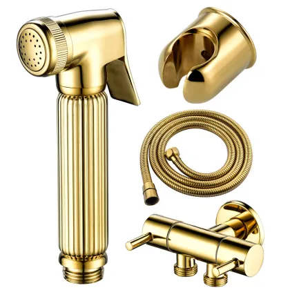 Bathroom Golden Spray Gun Toilet Bidet Set