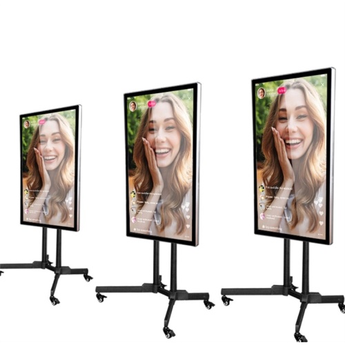 advertising display screen live stream mic