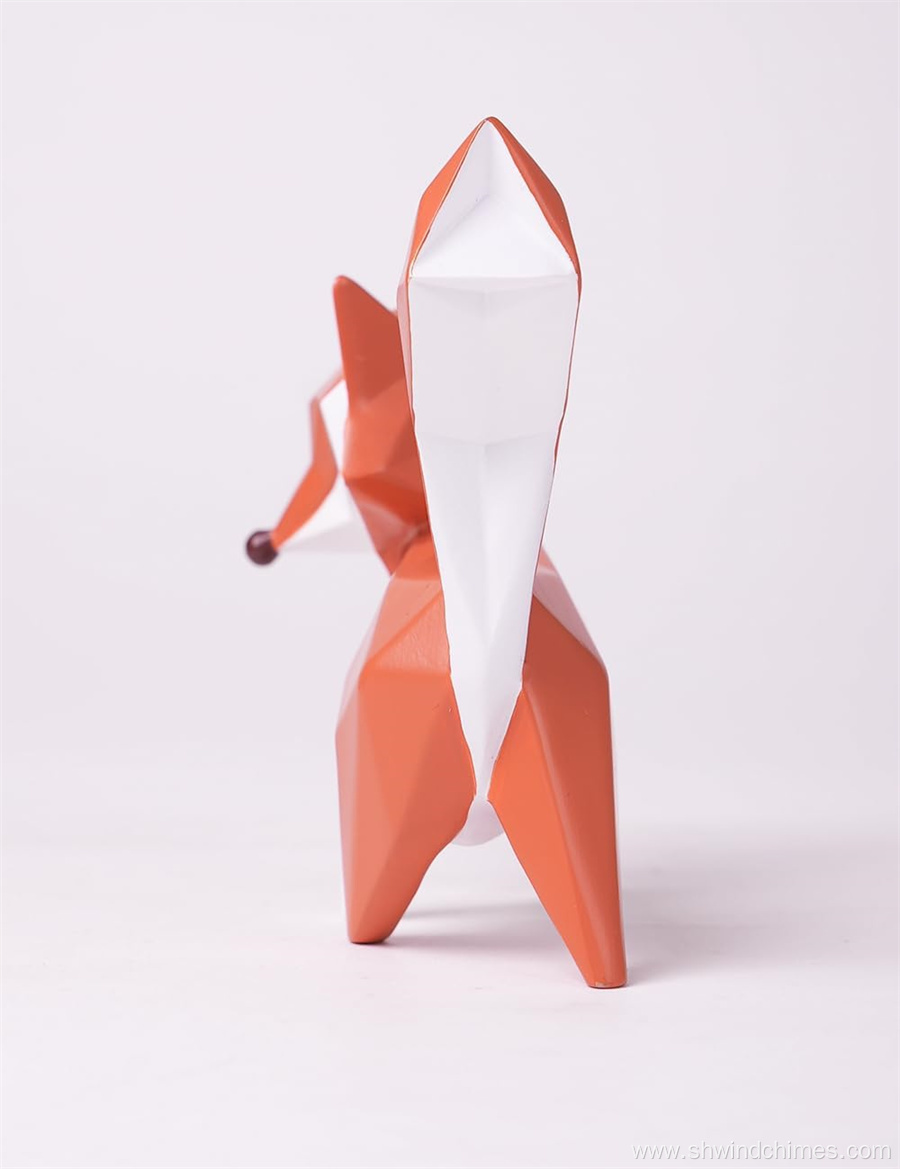Modern Fox Figurine Statue Gift and Home Decor Sculpture
