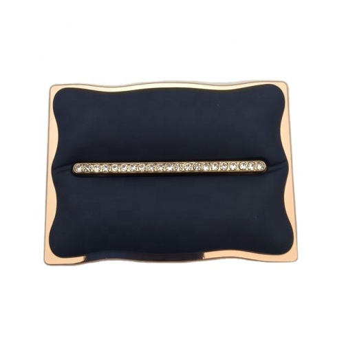 Accessoire de chaussure élégant en strass doré et noir