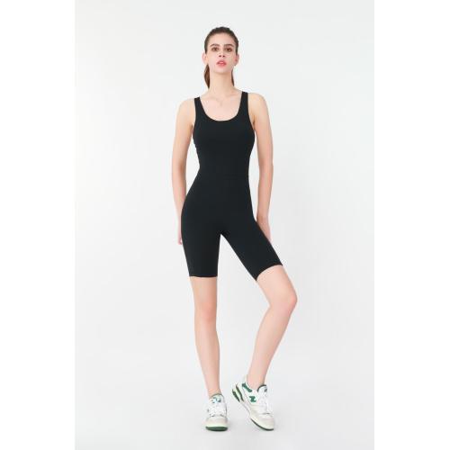 Black Yoga Jacket Ladies Camisole-style Yoga Jumpsuit Supplier