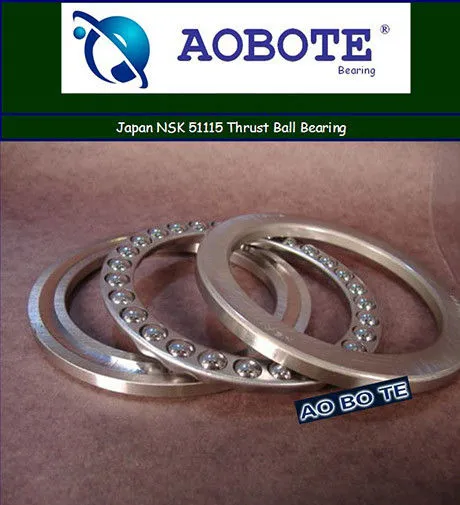 Single Thrust Ball Bearing P5 High Precision , Japan Nsk 51115