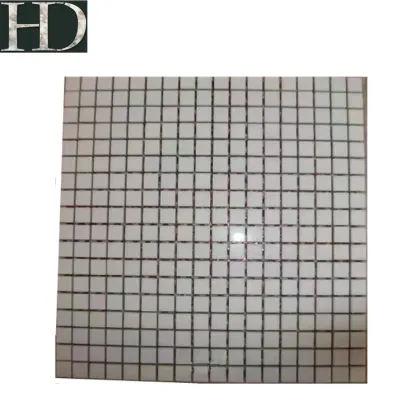 Modern White Nanoglass Herringbone Hexagon Mosaic Tiles for Interior Walls