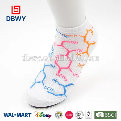 Women Cotton Happy White Socks