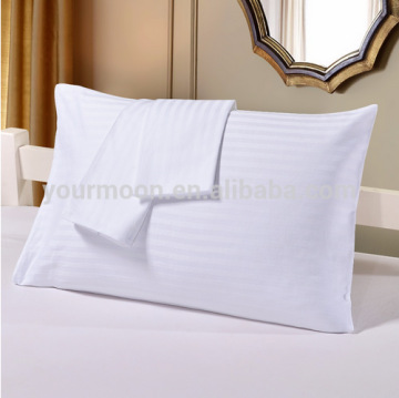 100% cotton solid colors stripe sateen pillowcase/pillow cover with zippper