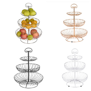 Stainless Steel 3 Tiers Fruit Stand Set for Dessert Table - OEM Cake Accessories & Decorations