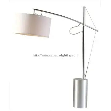 Modern hotel bedroom fabric shade table lamp