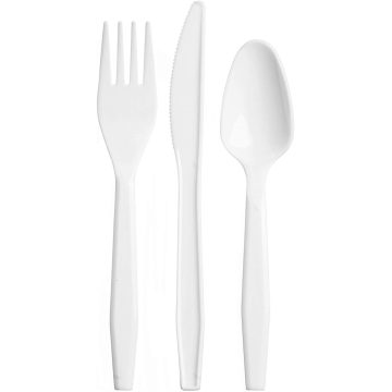 Disposable Biodegradable Knife Plastic Cutlery Set with Napkin