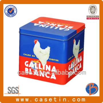 square metal holiday cookie tins box