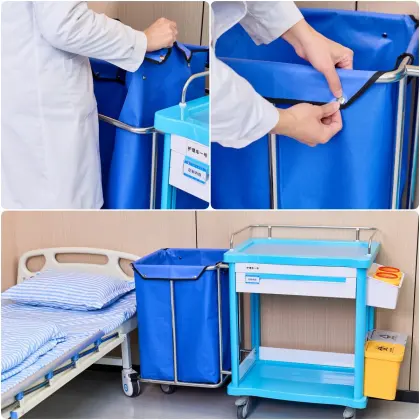 Linen Cart with Detachable Linen Bag