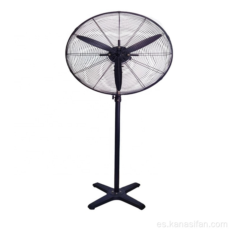 Ventilador de pie de pedestal de metal eléctrico negro Ventilateur