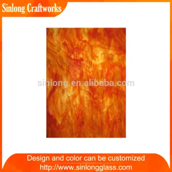 decorative transom stained glass panel
