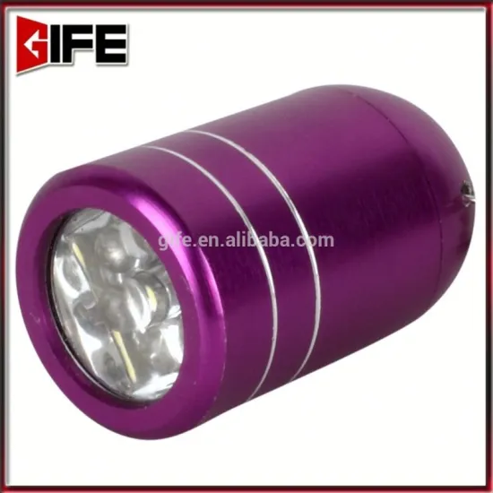Manufacturer Wholesale Button Cell Powered Multi-color Small Pocket 6 led flashlight