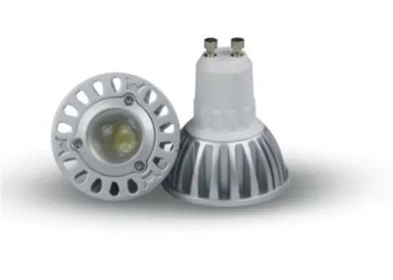 3w Gu10 Led Spot Light Bulbs With Cast Aluminum Housing , Mr16 Led Lamp