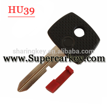 Transponder Key Blank HU39 For benz With Black Logo