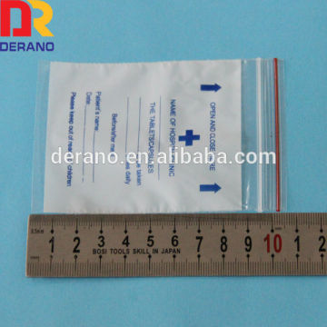 custom small printed ziplock pill bag