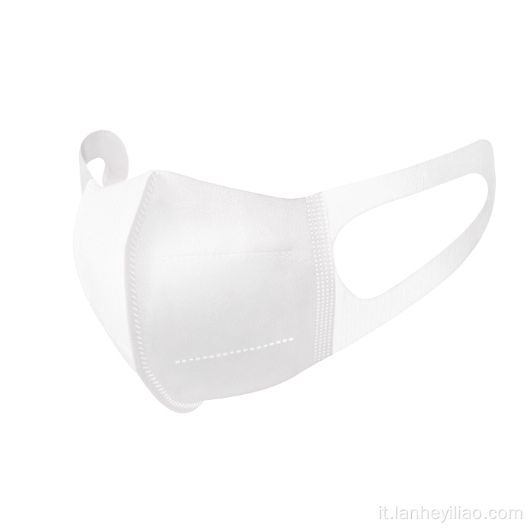 Adulti all'ingrosso bianco personalizzato personalizzato 3D monouso monouso KN95 Maschera