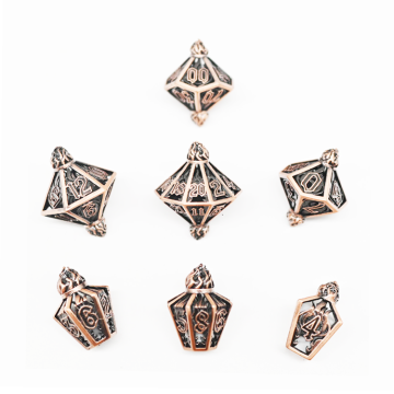 LM New Design Wine Bottle Dice - DND Dice Stet مع صندوق الصفيح