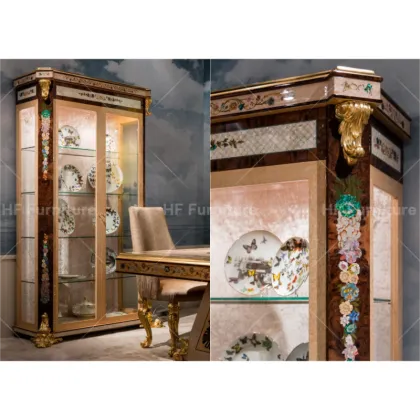 Royal Showcases Glass Display Handmade Luxury Wine Cabinet