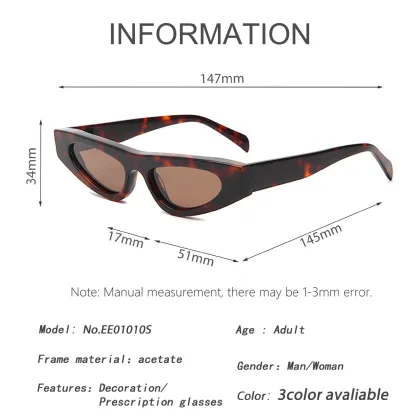 Slim Cat - Eye Acetate Sunglasses