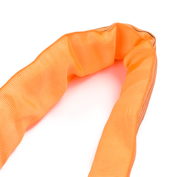 10 Ton 8M Or OEM Length 4 Ply Soft 8T Round Lifting Belt Sling Orange Color Safety Factor 8:1 7:1 Type