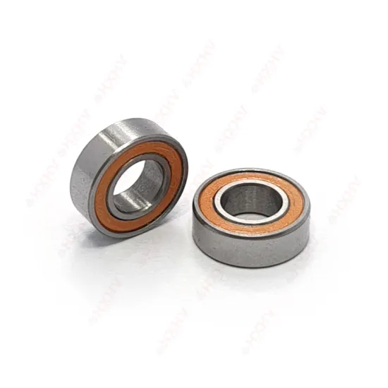 HXHV Hybrid Ceramic Ball Bearing SMR126 2RS Orange Rubber Sealed SS Races Si3N4 Balls 6x12x4 mm