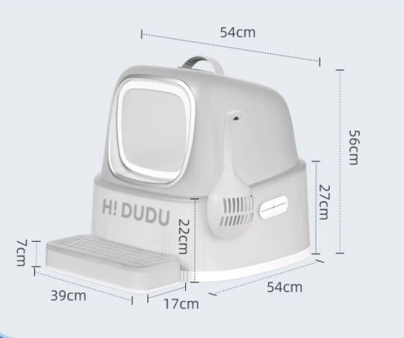 Cat Litter Box Pet Toilet Isolate Odor Tray