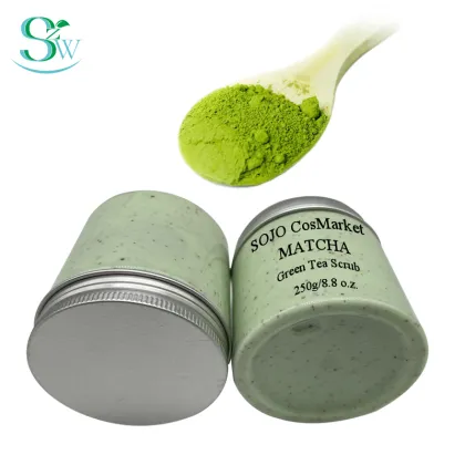 Natural exfoliator matcha facial scrub facial scrubber