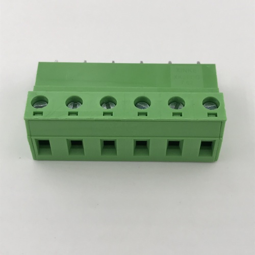 6 poles PCB straight pluggable terminal block