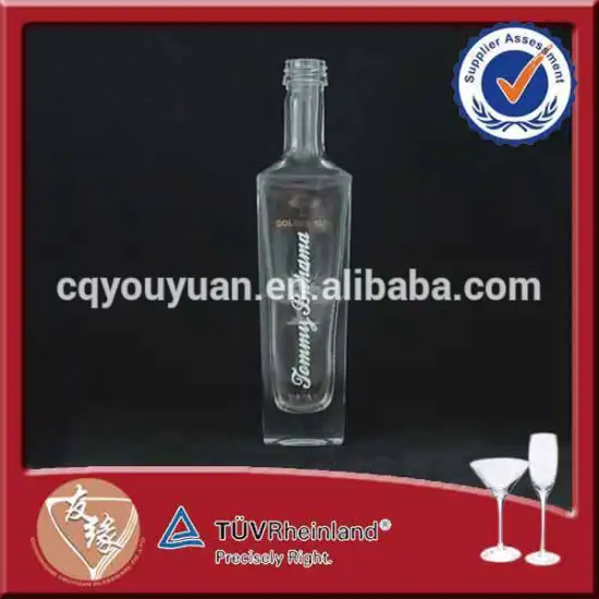 Hign-end quality glass small cognac 50ml empty bottle sale